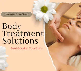 Woman receiving a relaxing facial massage at Luxelaser Skin Clinic